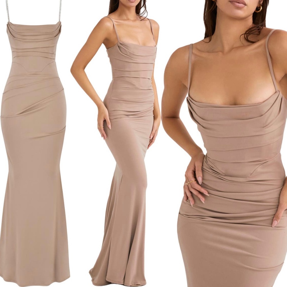 Milena Jersey Corset Maxi Dress